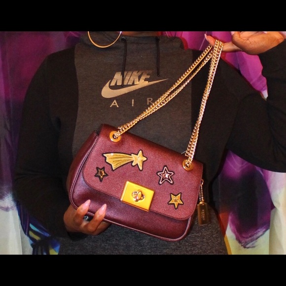 Star Embellished Coach Crossbody (Purple) - Picture 3 of 8